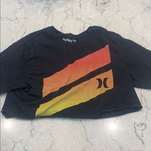 hurley crop top tshirt